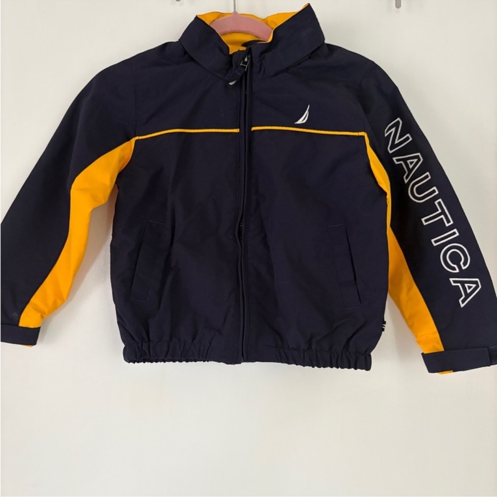 Boys Náutica Navy and Yellow Jacket